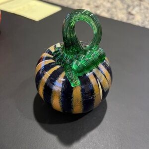 Blown glass pumpkin